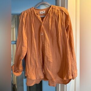 Mille Florian in terracotta double gauze